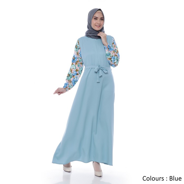 Terlaris 2020 Gamis Wanita Tera Super Glossy Komby Brukat Aksesor OX671  Muslim Original | Jihan Max