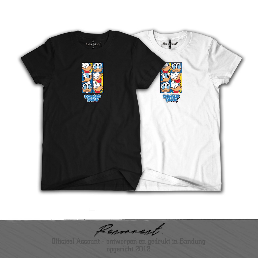 Reconnect Kaos Disney Donald Duck - Gratis Tambah Nama - Unisex Anak / Dewasa