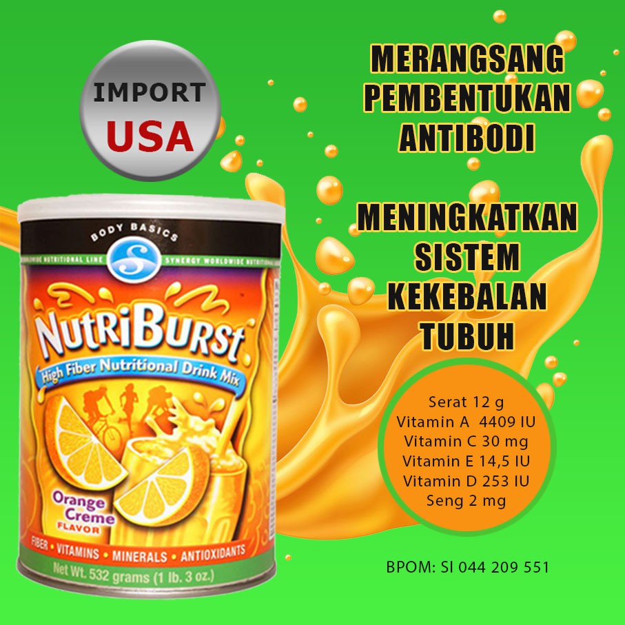 Vitamin C-A-D Dan Mineral - Vitamin Imun Anak - Nutriburst USA - Izin BPOM Halal