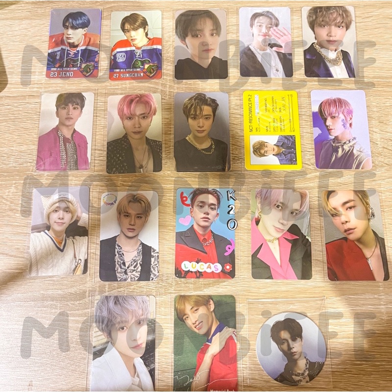 Photocard Album NCT Official jeno jaemin mark sungchan Lucas Doyoung Jisung Jungwoo Jaehyun Winwin D