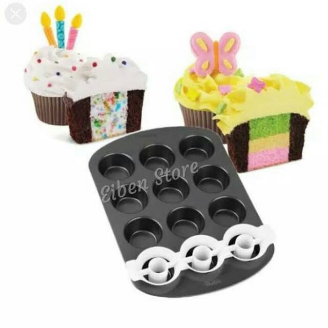 Wilton two tone cupcake baking pan set-2 / Loyang Muffin Two Tone