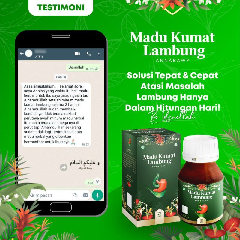 Madu Kumat Lambung - Asam Lambung - Maag - Gerd