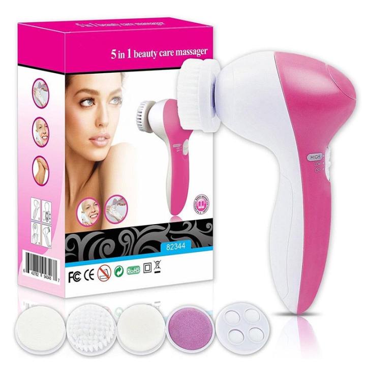 Alat Facial Wajah 5 in 1 Beauty Care Massager / 5 in 1 Alat Pembersih muka / Penghilang Jerawat Ori