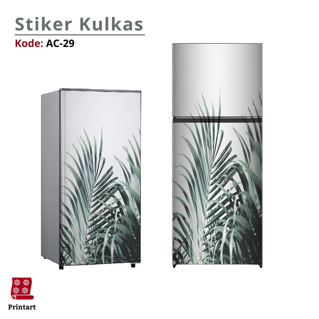 Stiker kulkas 1 pintu dan Stiker Kulkas 2 pintu Aesthetic Kode AC-29