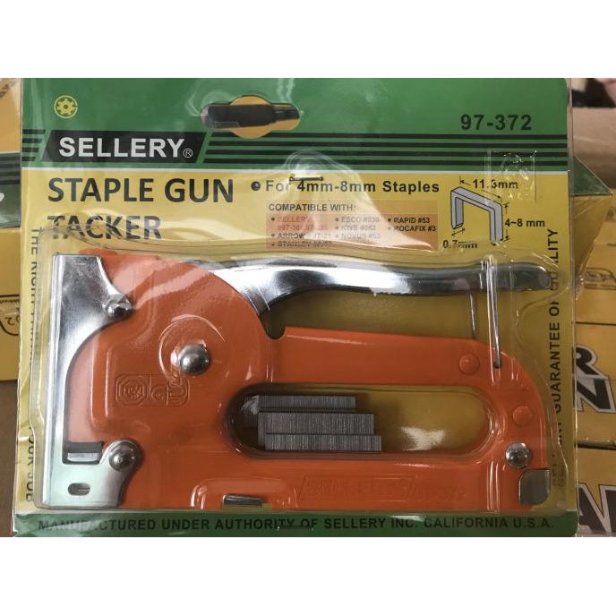 

Sellery staple gun tacker 97-372 4mm-8mm 4mm - 8mm