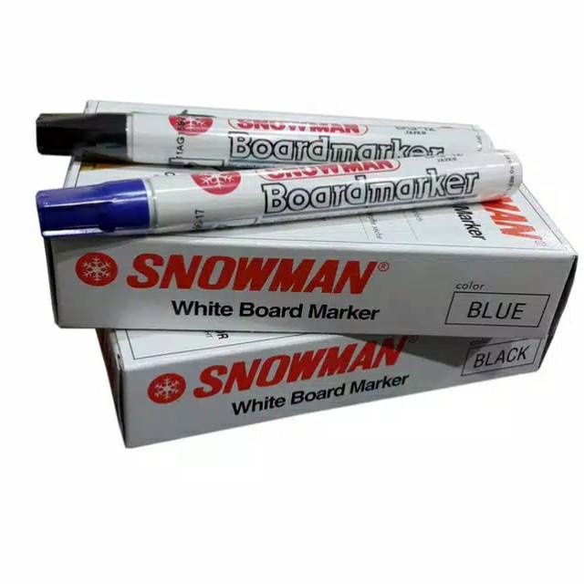 

Spidol Whiteboard Marker Snowman BG-12 Pak