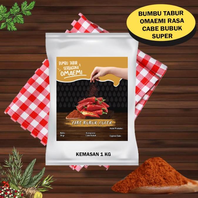 CABE BUBUK SUPER PEDAS FOOD GRADE KEMASAN 1KG