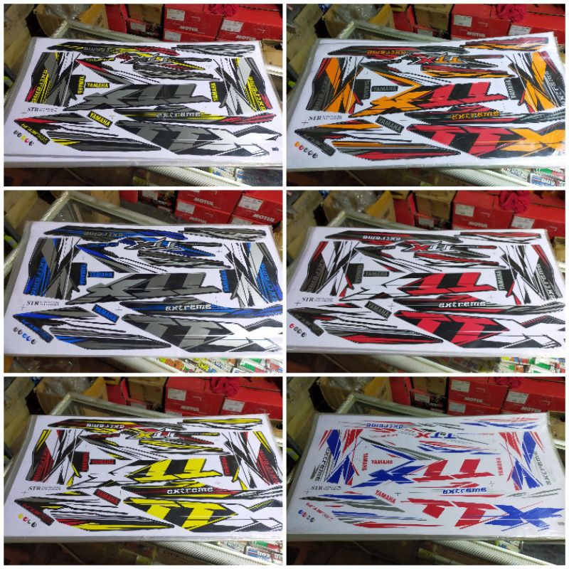 Striping Stiker lis bodi TTX X-Ride xride old 115cc