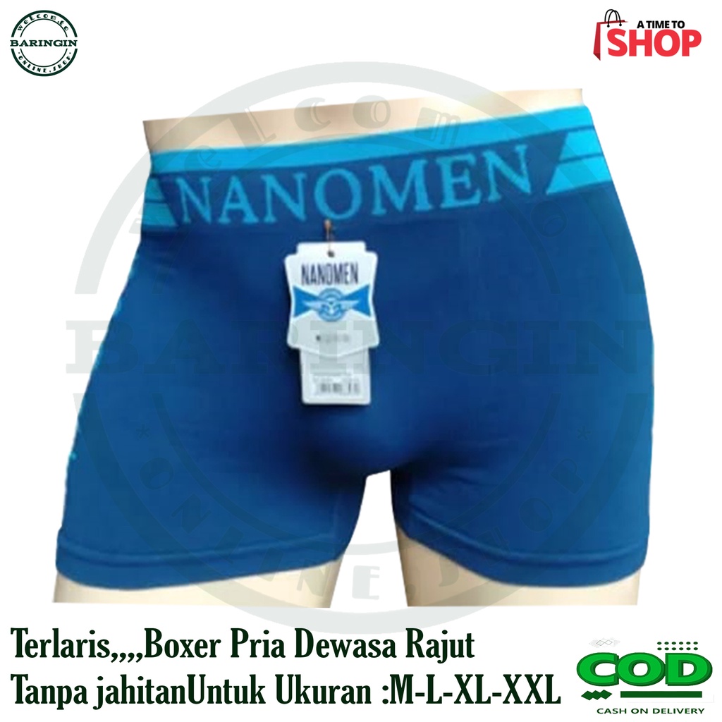 Boxer Pria Dewasa [ Isi 6 Pcs ] Boxer Cowok Keren // Dalaman Cowok Keren // Boxer Cowok Distro // Celana Dalam pria dewasa Bhan Rajut/ Tanpa Jahitan Ukuran : M-L-XL