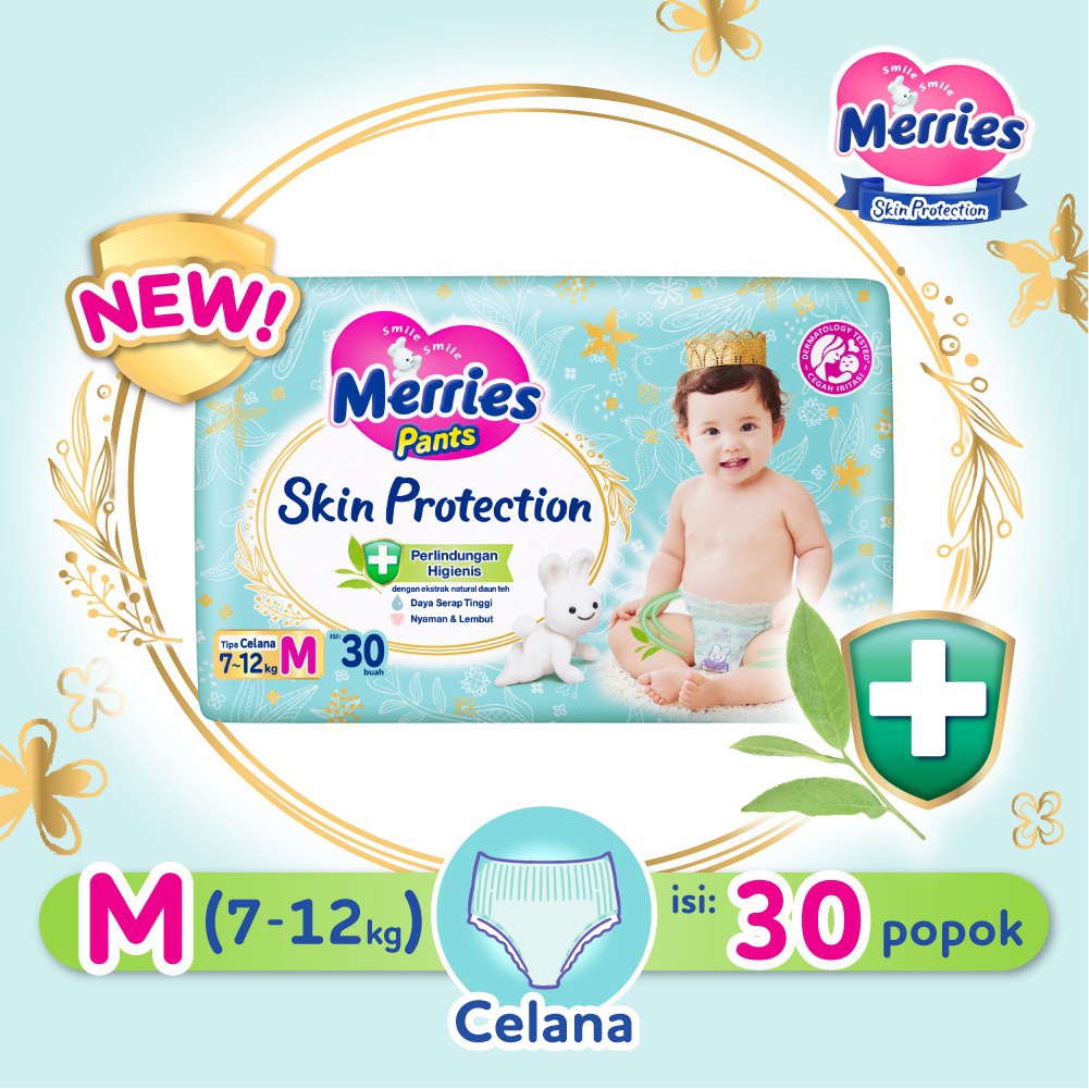 Merries Skin Protection M30 - Merries Popok Celana Skin Protection M 30