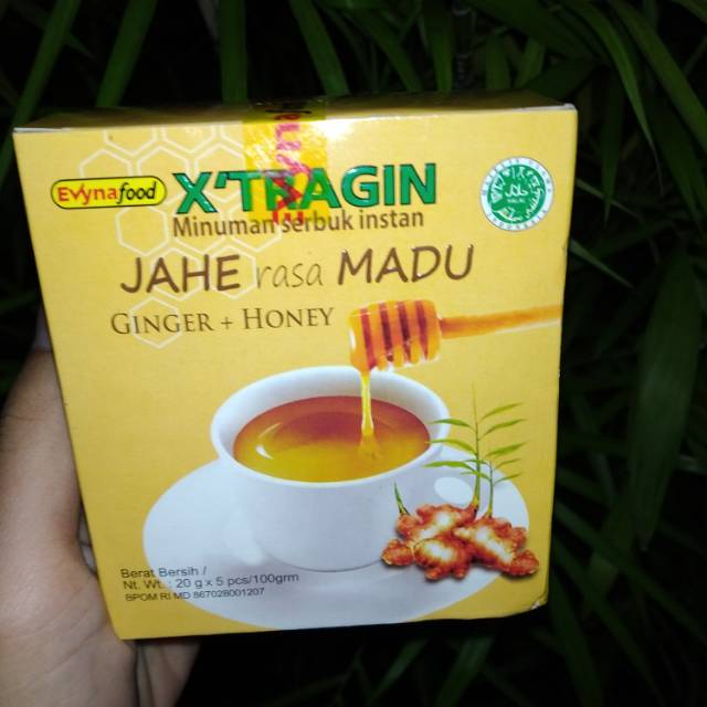 

X'tragin jahe rasa madu isi 5 sachet