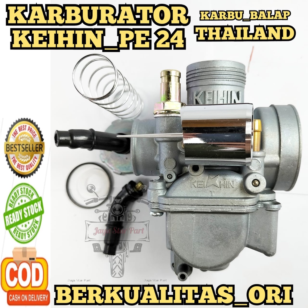 ORI KARBURATOR PE 24 KEIHIN ORIGINAL THAILAND RACING KEIHIN PE 24 KUALITAS TERJAMIN PRESISI KARBU AS