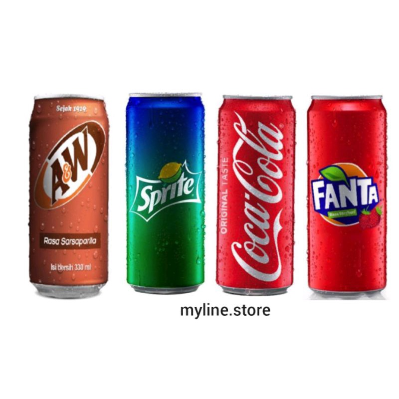 

Coca Cola 330ml Sprite Fanta dan A&W