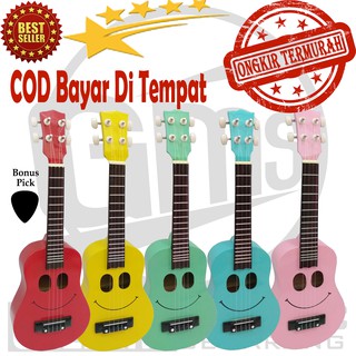 Gitar Ukulele Smile Senar 4 Super Komplit Indonesia