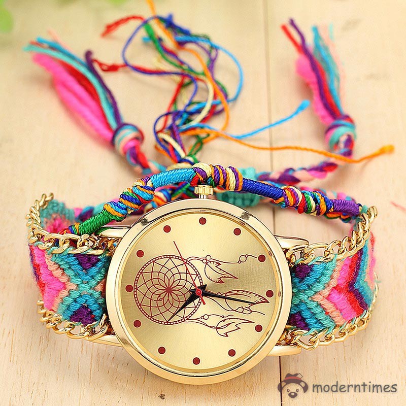 Jam Tangan Remaja & Wanita Tali Rajut Edge-Little Dream Catcher