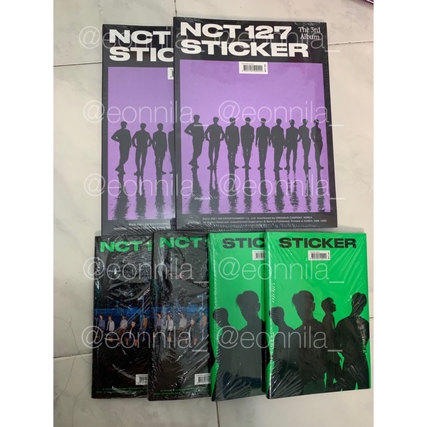 NCT 127 STICKER VER, STICKY VER + POSTER (POLAROID JAEHYUN, TAEYONG, YUTA)