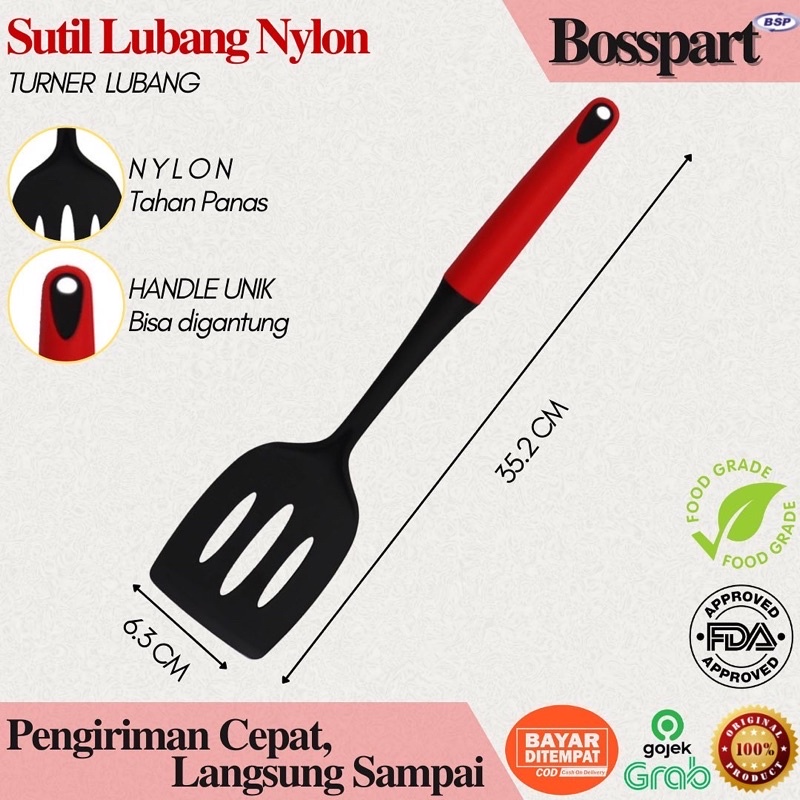 Sendok Masak Spatula / Kitchen Utensil Soup Ladle / Sendok Sup / Alat Masak Sodet Dapur Nylon Food Grade