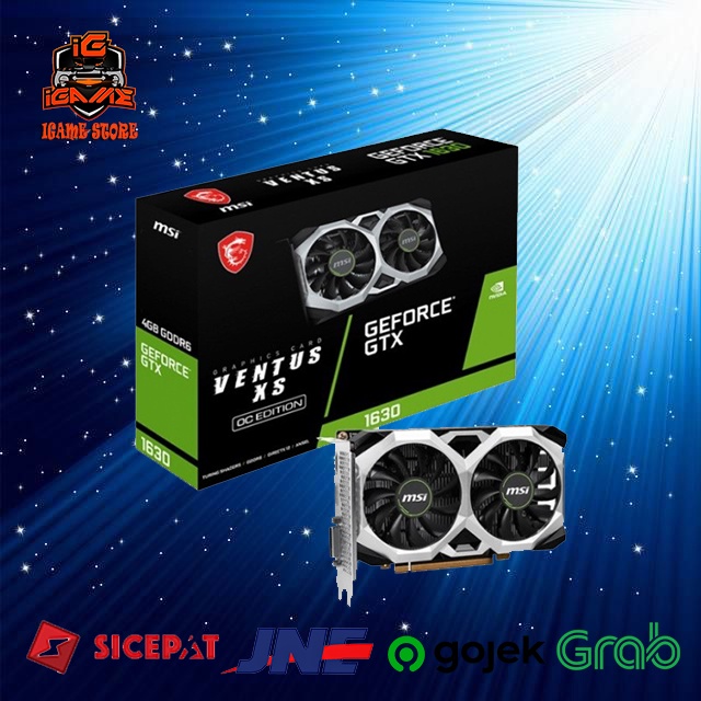 MSI GTX 1630 4GB VENTUS XS OC GDDR6 NAMPOLL GAN