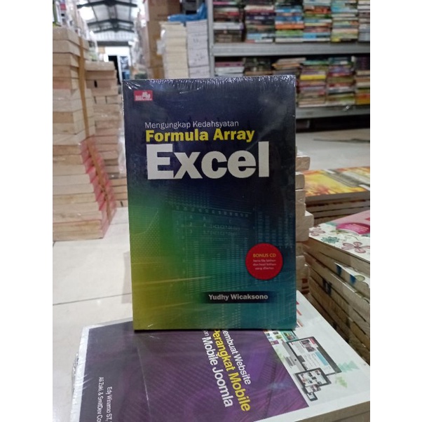 OBRAL BUKU KOMPUTER / BUKU PEMOGRAMAN / EXCEL TABEL ANALISIS / MEMBUAT MS EXCEL / VISUAL VIDEO / INTELIGENSI SQL / JAVA NETBEANS / MY SQL / MICROSOFT ACCES / AKUNTANSI / CORELDRAW / MEMBUAT WEBSITE / MICROSOFT OFFICE / GOOGLE / AUTO CAD / MURAH ORIGINAL-FORMULA ARRAY. EXCEL