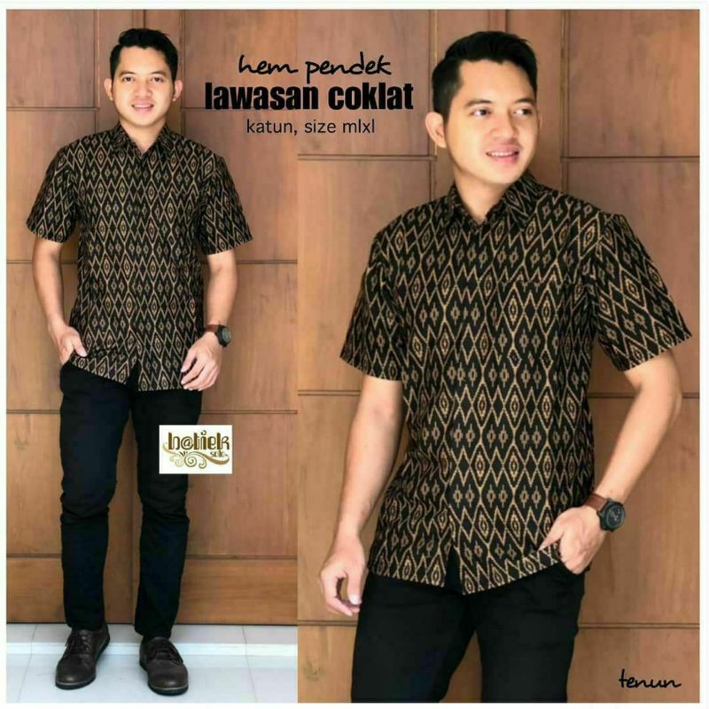 [Terlaris]COD Kemeja Batik Lawasan | Kemeja Batik pria | Kemeja pria lengan pendek Kemeja kekinian Batik Modern | Hem Batik