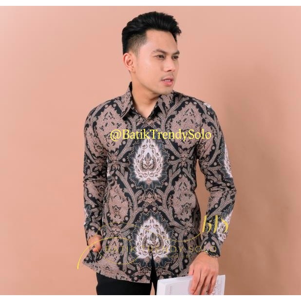 Hem  Kemeja Baju Batik Pria Cowok Laki Laki Slimfit Full Lapis Furing Lengan Panjang Lengan Pendek Original Asli Batik Jumanta Solo Laweyan Size S M L Xl XXL Bahan Katun Premium  158