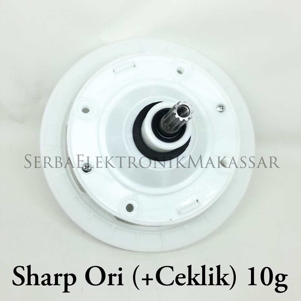 Gearbox Mesin Cuci Sharp Ori Ceklik 10Gigi Gear Box 10G Pully Besar