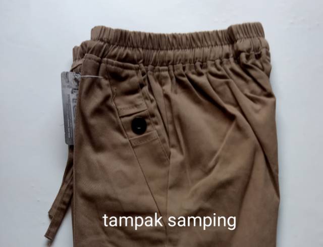 Celana Cargo Wanita Joger Pant Panjang full karet bahan Katun Twiil Tebal Melar