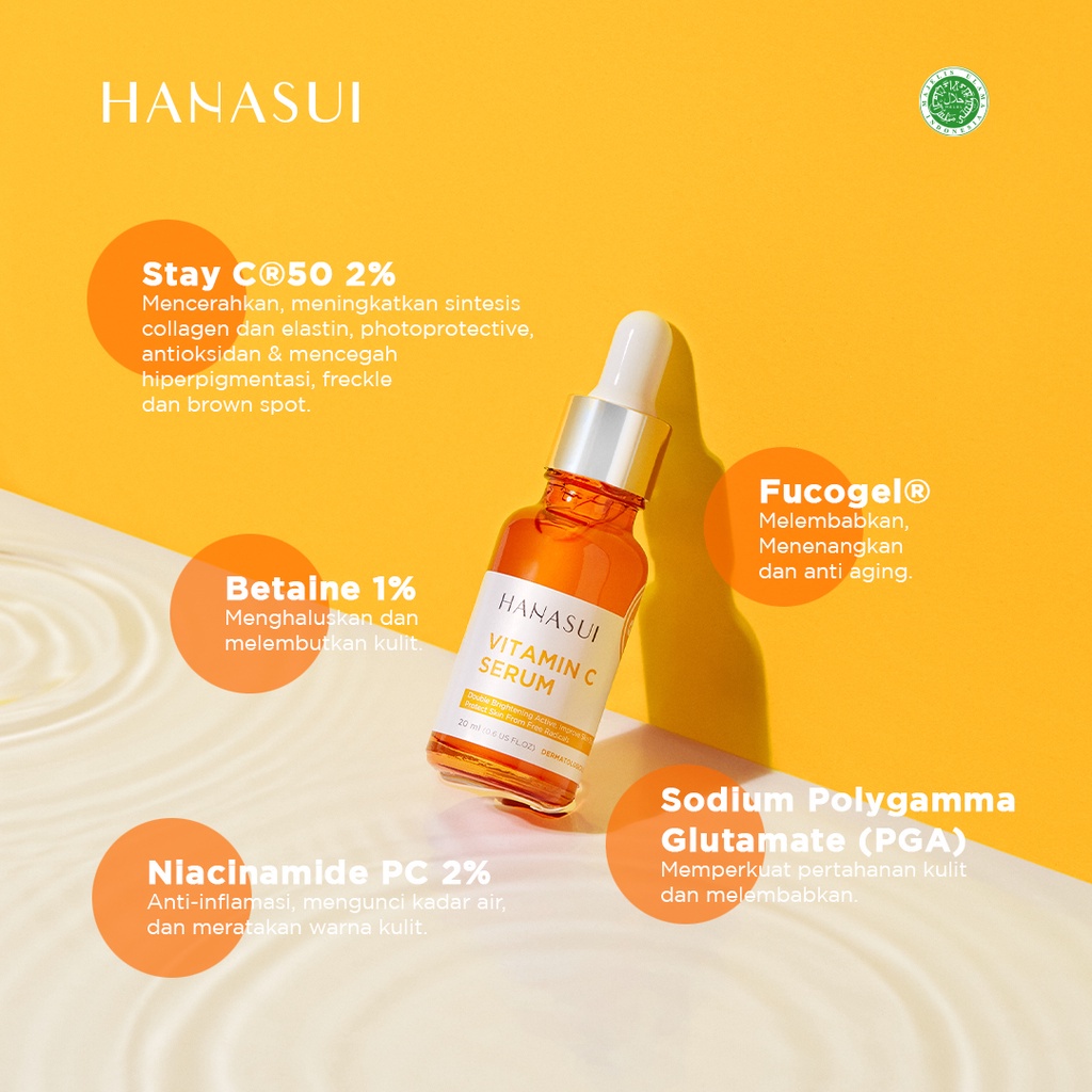 Hanasui Serum  Vitamin C New Look &amp; Improved Formula.