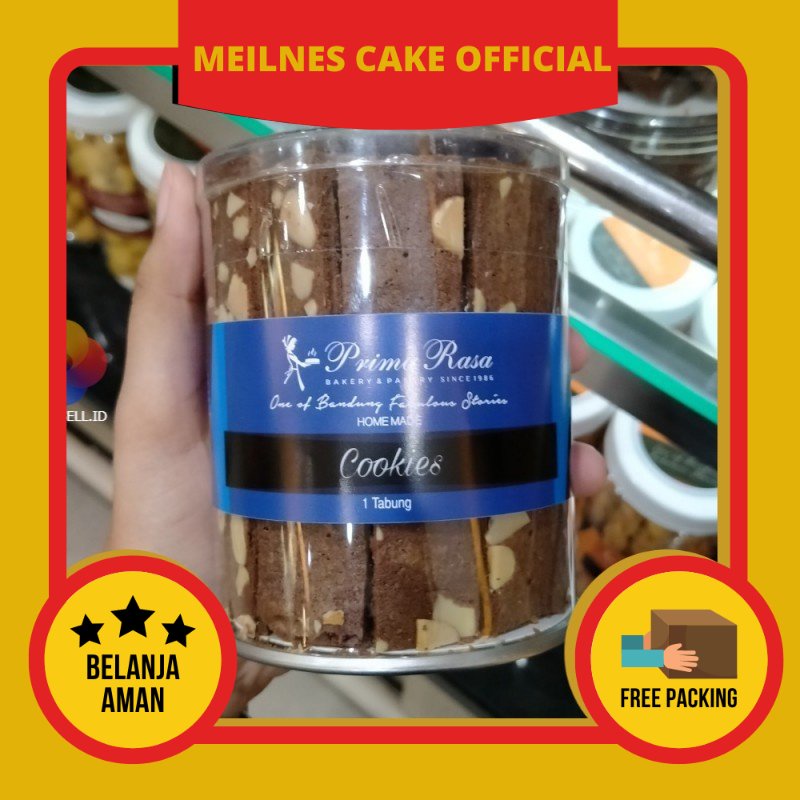 Meilnes - Prima Rasa - Brownies Almond Kering - Oleh Oleh Kue Bandung