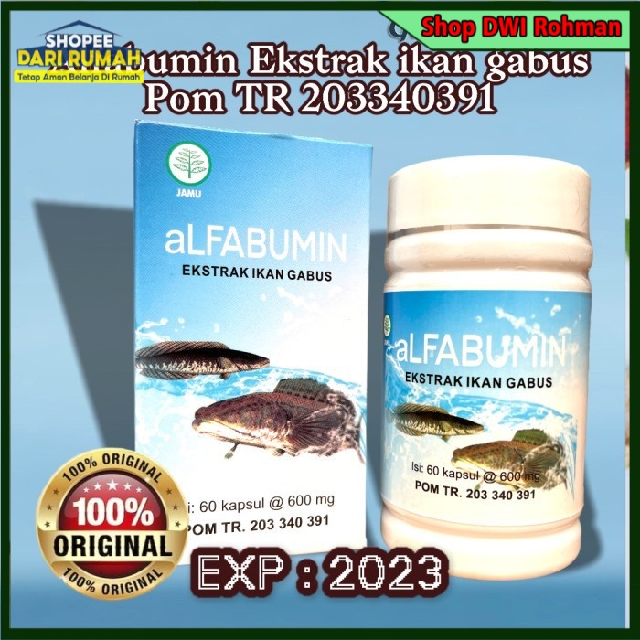 [ORIGINAL] Albumin Kapsul Ekstrak Ikan Gabus, Alfabumin