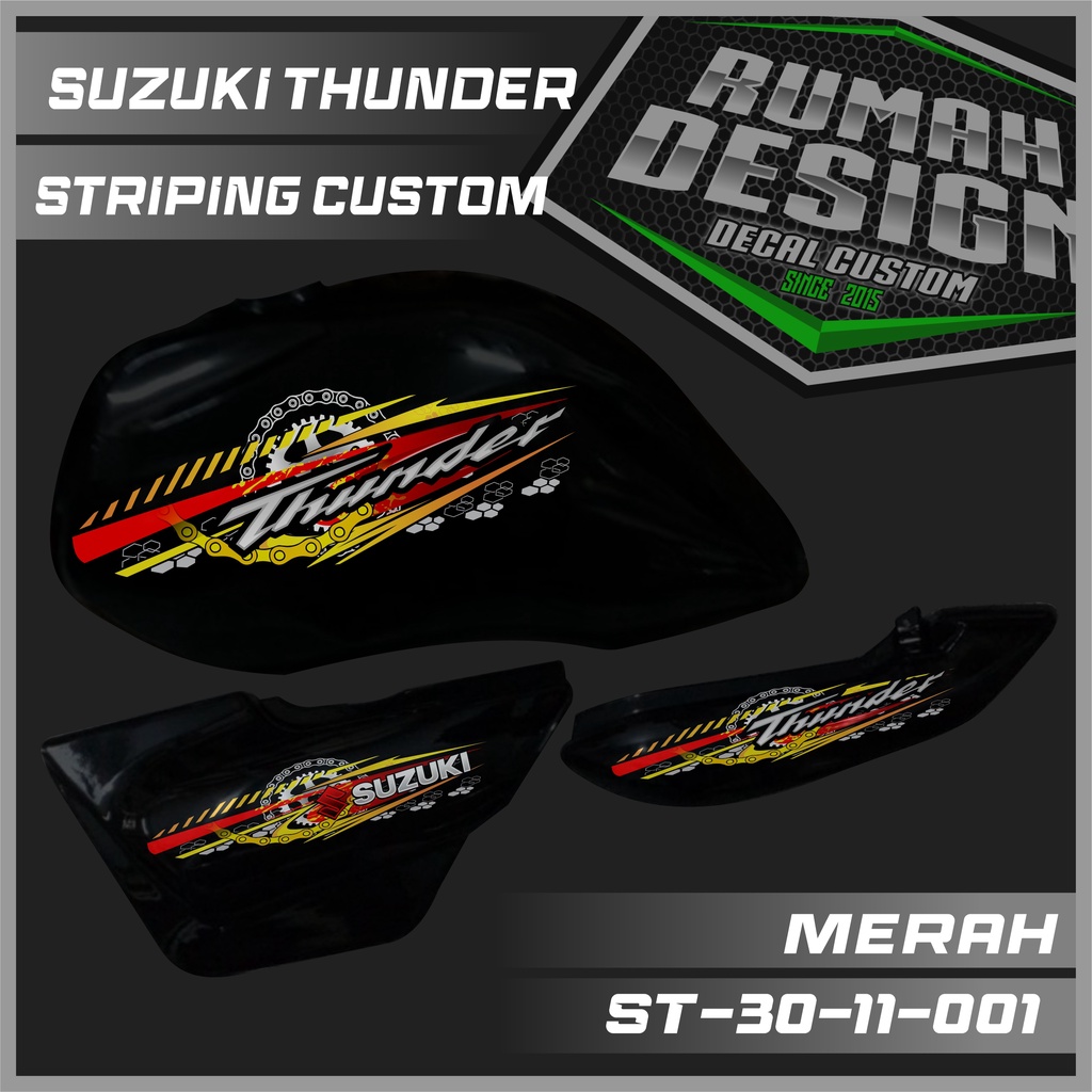 DECAL STICKER STRIPING SUZUKI THUNDER 125 CUSTOM 11