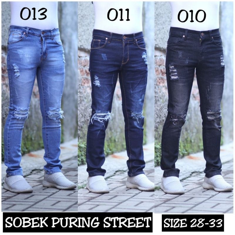 celana sobek pria stretch size 27-32