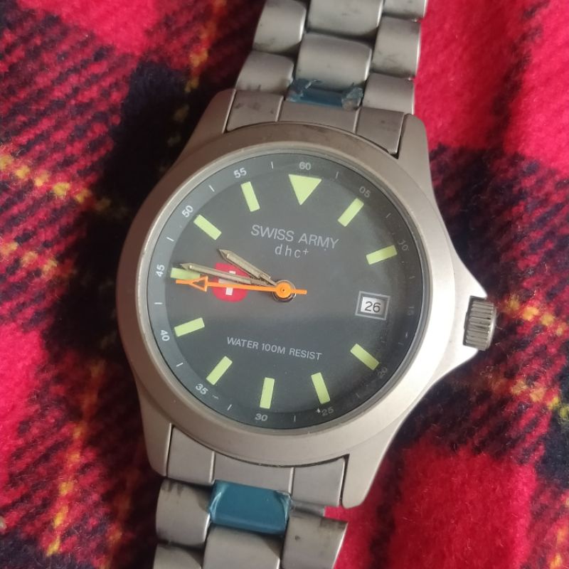 jam tangan swiss Army titanium