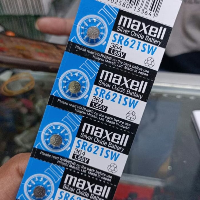 batre jam original SR 621 SW MAXELL