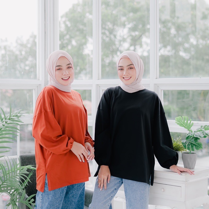 Bymeldev Moon Oversized Top Kaos Busui dan Non Busui