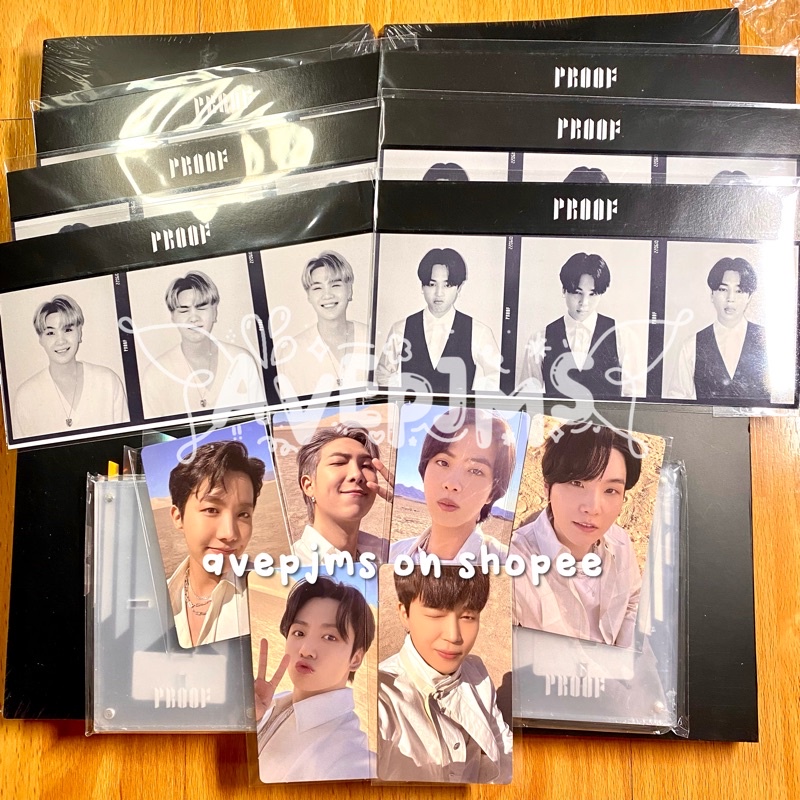 [ Ready Stock ] BTS Proof Album Set Standart POB Weverse limited pc photocard with acrylic frame & T
