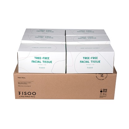 TISOO Facial Tissue Pack of 6 Bamboo Tissue / Tisu Bambu / Tisu Wajah