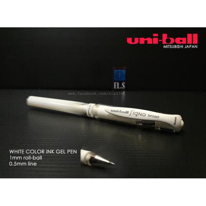 

HOT SALE Uni-ball Signo Broad Pen Gel White Terjamin