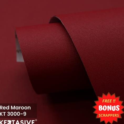 Red Maroon KERTASIVE PVC Interior Film