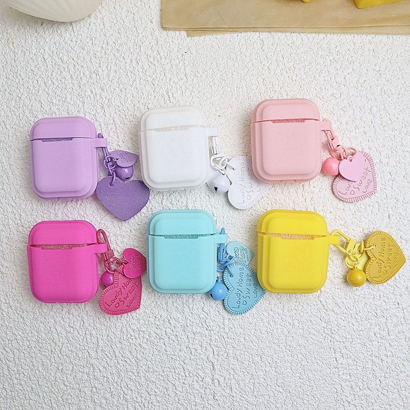 Colorful Matte Sweet Heart Softcase for Airpods 1 2 Pro 3 Case Casing Airpods Lucu