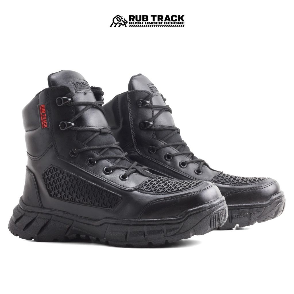 RUBTRACK - Sepatu Pdl Boa Virgo Tali Putar Low Kulit Asli Cordura Tali Putar Lacing Sistem Fitgo Model Tawon Sepatu Pdl Tni Polri