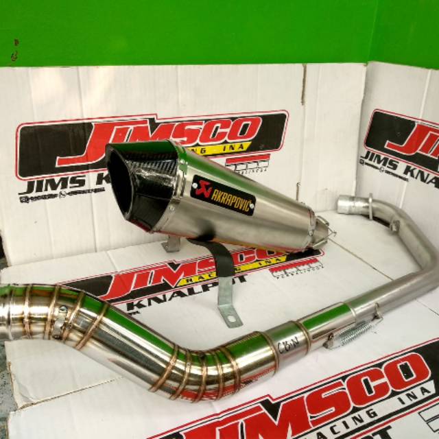 Knalpot Akrapovic layang knalpotR15 CBR150  Vixon GSX