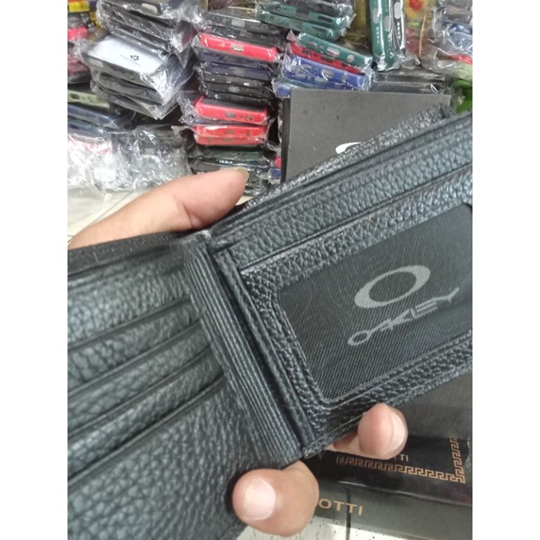 Dompet Kulit Asli Dompet Lipat Kulit Pria Oakley 3 Dimensi 100% Kulit Asli