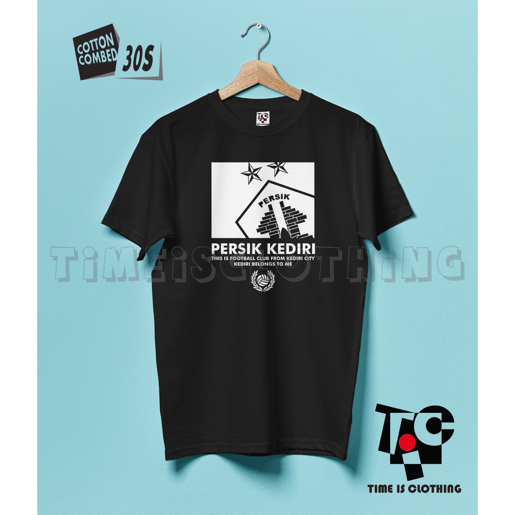 Kaos PERSIK KEDIRI BELONG BAJU TSHIRT PERSIKMANIA MACAN PUTIH