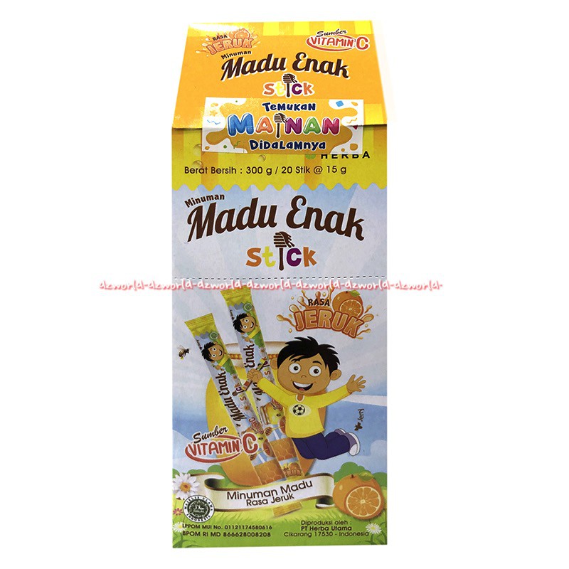 Madu Enak Stick 20pcs Minuman Madu Rasa Jeruk Anggur Vitamin C