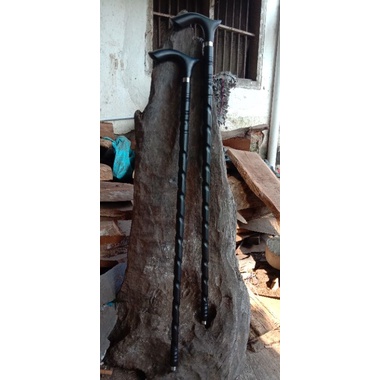 TONGKAT JALAN KAYU GALIH KELOR HITAM