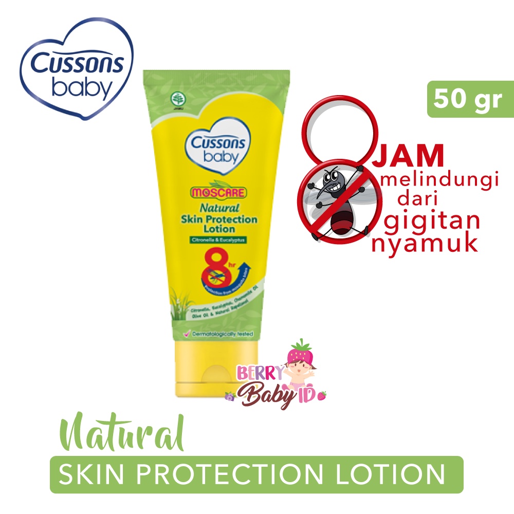 Cussons Baby Moscare Losion Anti Nyamuk Bayi 50 Gram 100 Gram Berry Mart