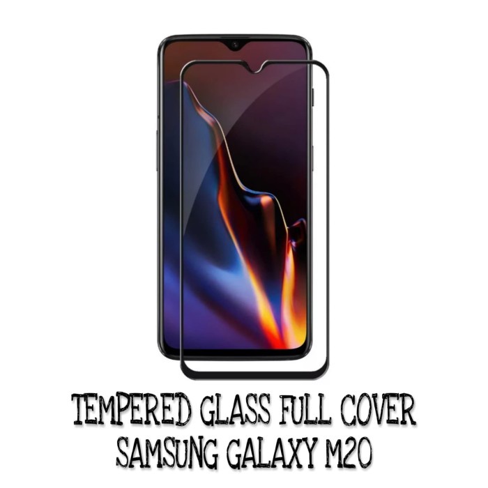 Tempered Glass Layar Samsung M20 Pelindung Layar Handphone