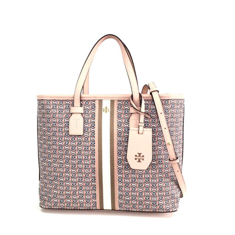 Tas Wanita Tory Burch Gemini Link Canvas Small Tote