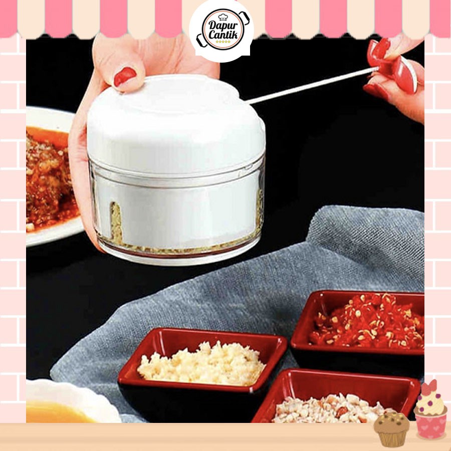 Rakevstore Mini Food Chopper Blender Kecil Portable Blender Manual Tarik - DRTGM